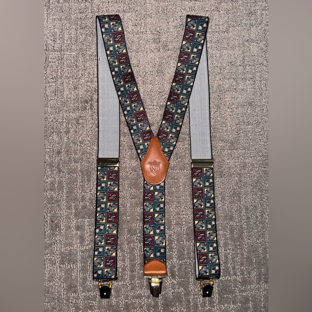 Vintage NT Men’s Y Shaped Adjustable Suspenders